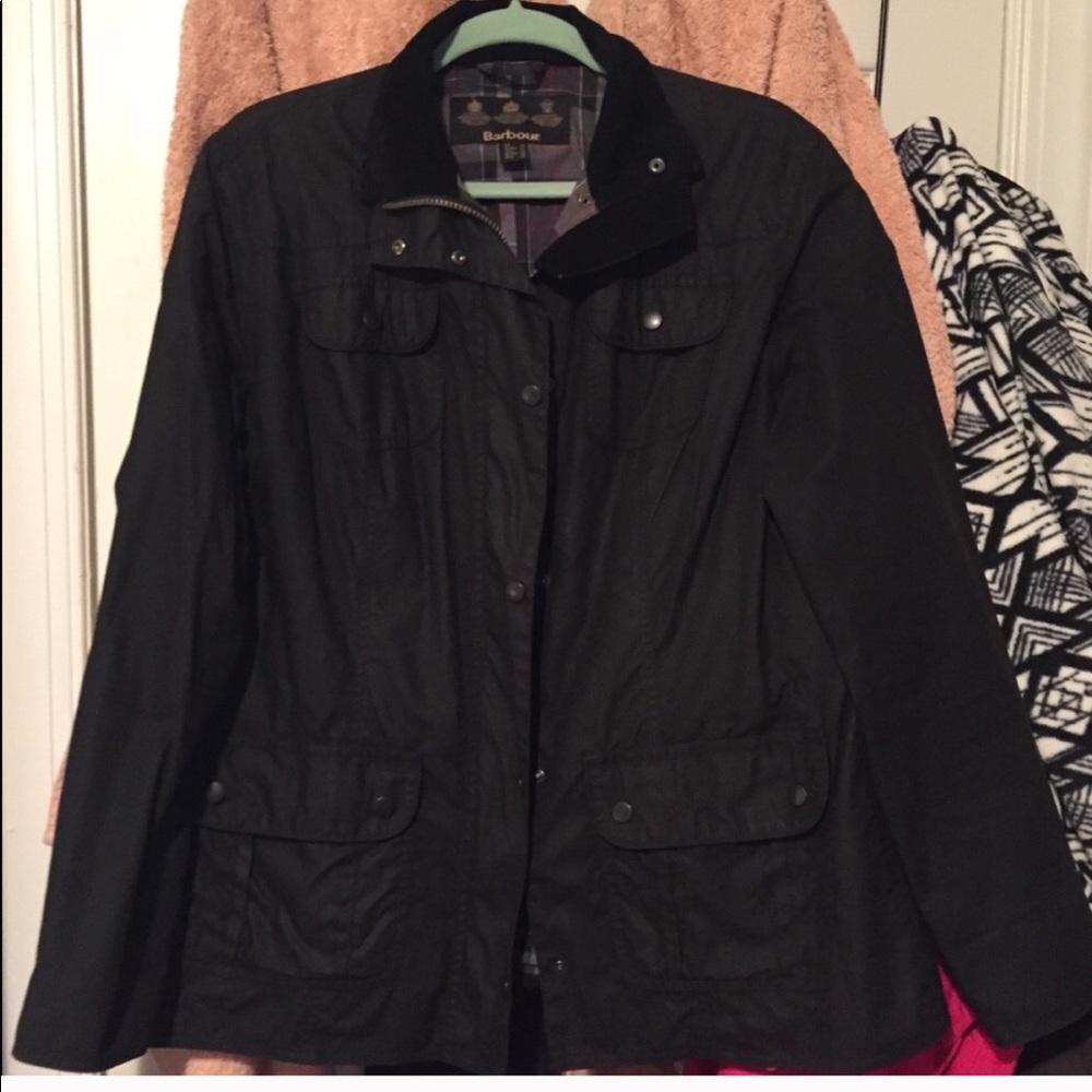 Black Barbour jacket